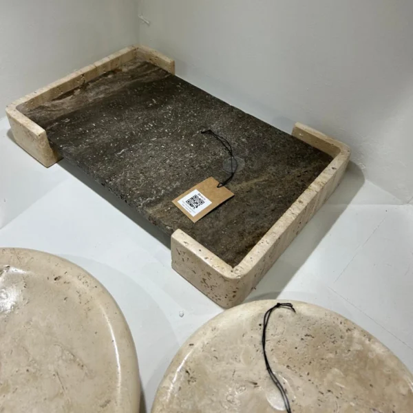 Travertine Rectangular Valet Tray